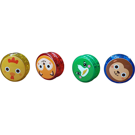 SpinOut yoyo med dyreprint - flere varianter - assorteret 1 stk.