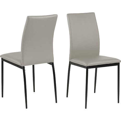 AC Design Furniture Demina Spisebordsstol Grå Læderlook