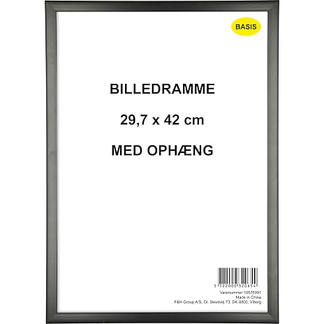 Basis Ramme i sort - 29,7x42 cm 1 stk.