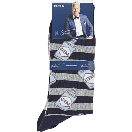 Mads Christensen Herre Strømper Str. Onesize Navy