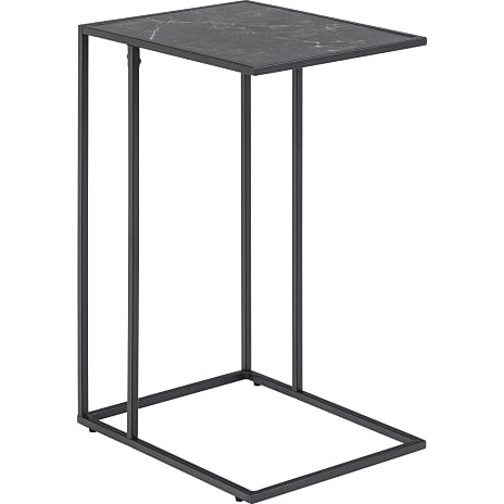 AC Design Furniture Infinity Hjørnebord - Sort Marmorlook