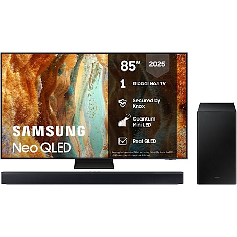 Samsung TQ85QN70F TV + HW-B46CF Soundbar