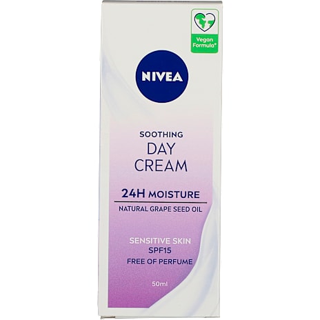 Nivea Soothing dagcreme m. vindruekerneolie m. solfaktor 15 sensitiv hud 50 ml