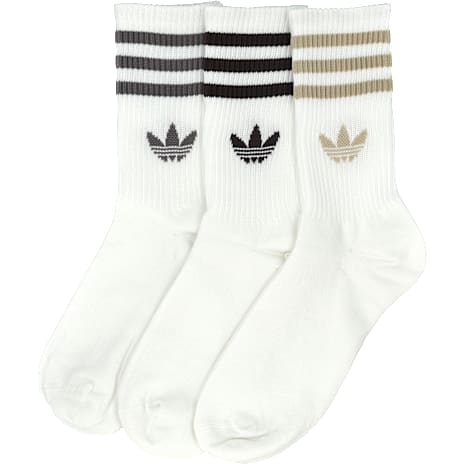 Adidas 3-pak Crew Strømper Beige str. 40-42