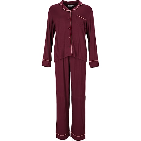 VRS Dame Pyjamas Mørkerød Str. 2XL