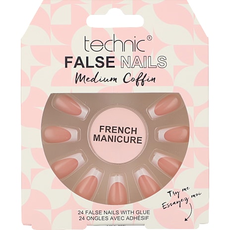 Technic Kunstige negle French Manicure 24 stk.