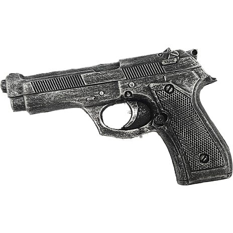 Halloween Pistol Længde 20 cm Sort