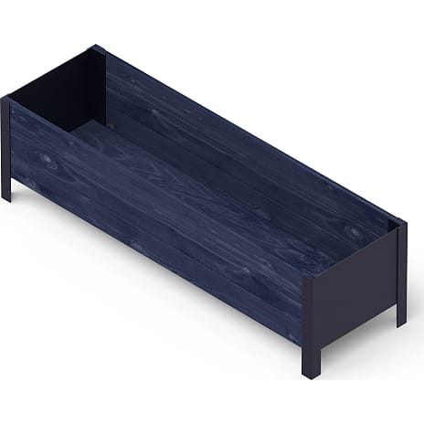 Pindstrup Modern Højbed 118x36 cm Sort