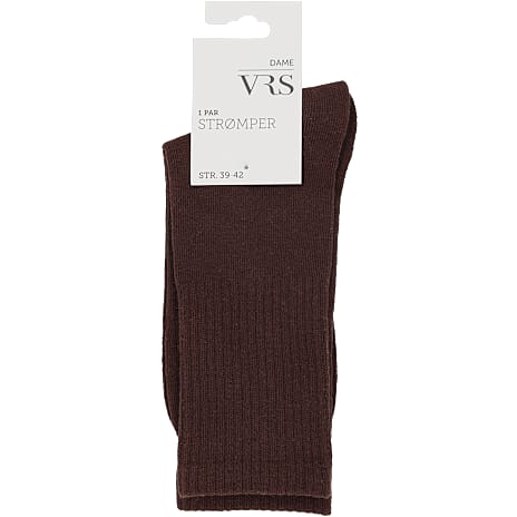 VRS Dame Tennisstrømper Str. 35/38 Brun