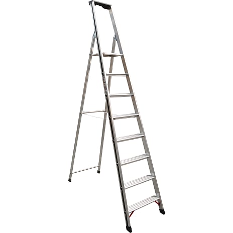 Andre mærker Trappestige med bakke Pro 3 trin aluminium