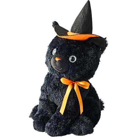 Halloween Plys Kat 38 cm Sort