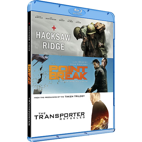 Hacksaw, Point Break, Transporter DVD