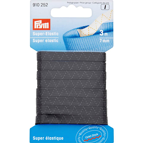Prym Super-elastik 7mm Sort