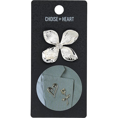 Choise by heart CBYH Dame Broche Sølvfarvet