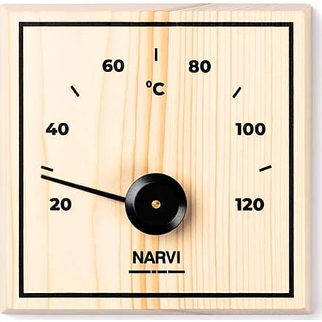 DenForm Sauna Termometer Fyrretræ