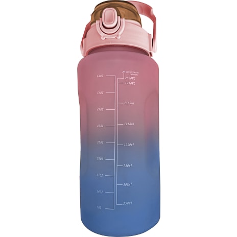 Motivationsflaske Rosa/Lyseblå 2 L