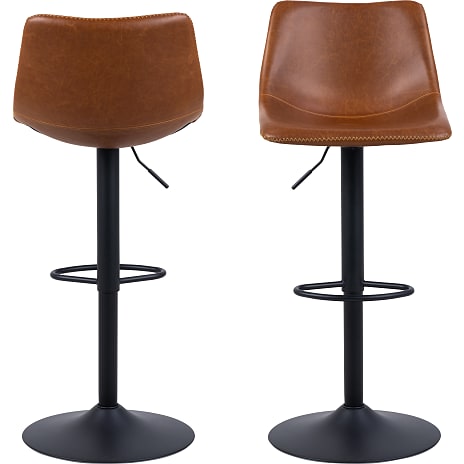 AC Design Furniture Oregon barstol - cognacfarvet kunstlæder