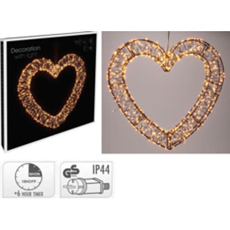 Koopman led hjerte af metal 1 stk.