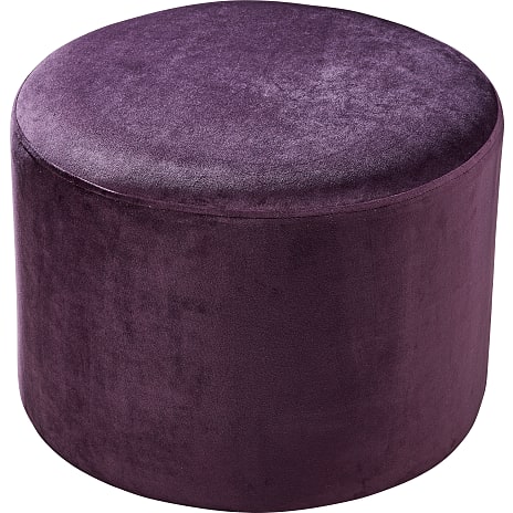 Salling Puff Velour H35 Ø49 Dark Purple