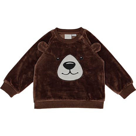VRS baby velour bluse str. 92 - brun 1 stk.