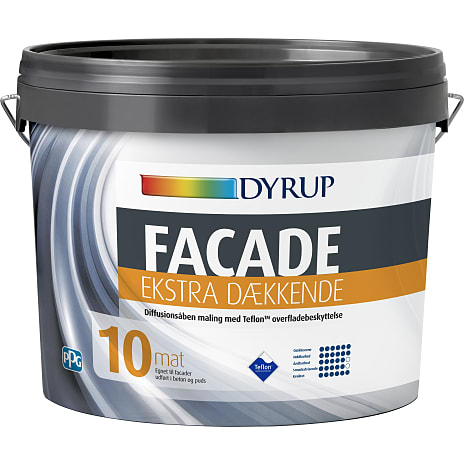 Dyrup Facademaling Ekstra Dækkende Base 10, 4,5 L