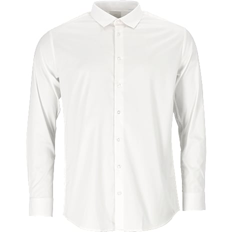 VRS herre slim fit skjorte str. M - hvid 1 stk.