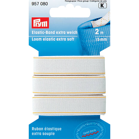 Prym Linnings-elastik Ekstra Blød Hvid