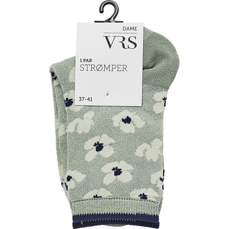 VRS Dame Glimmerstrømper Str. Onesize Lysegrøn