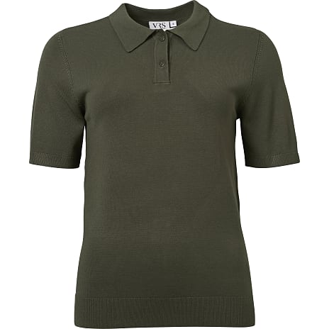 VRS Dame Polo T-shirt Str. S Oliven