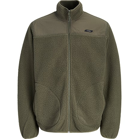 JJ REBEL Herre fleece jakke mørkegrøn