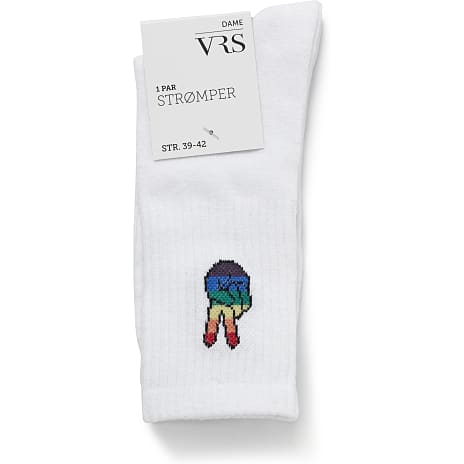 VRS Dame Tennisstrømper Str. 39/42 Hvid