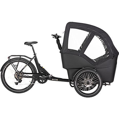 SCO Premium E-John Ladcykel Med Baghjulsmotor Sort