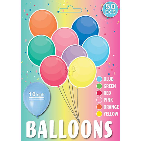 Balloner 50-Pak Flere Farver