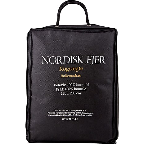 Nordisk Fjer Kogeægte Rullemadras 120x200 cm