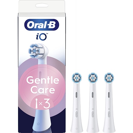 Oral-B iO Gentle Care tandbørstehoveder 3-pak - hvid 1 stk.