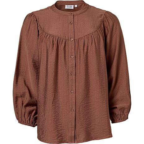 VRS Dame Bluse med 3/4 Ærmer Str. XL Brun