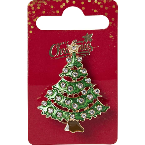 Choise by heart Dame Jule Broche Juletræ Grøn
