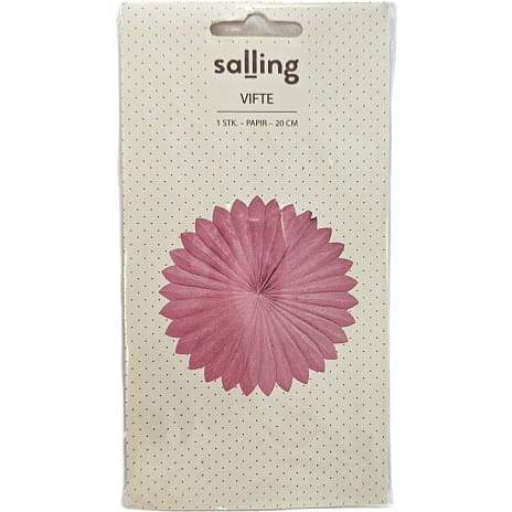 Salling vifte Ø: 20 cm - Pink 1 stk.