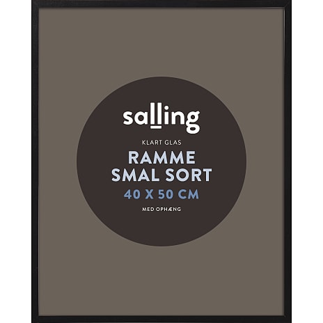 Salling Sort ramme m. glas - 40x50 cm 1 stk.