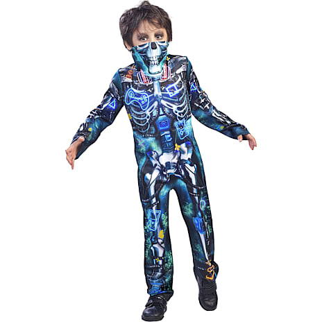 Halloween Gamer Skelet Kostume Str. 140