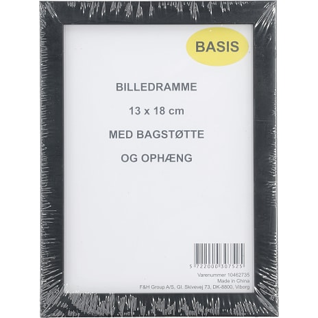 Basis Ramme i sort - 13x18 cm 1 stk.