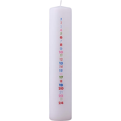 Kalenderlys TV2 Julekalender I Nissernes Tjeneste 5 x 25 cm Hvid