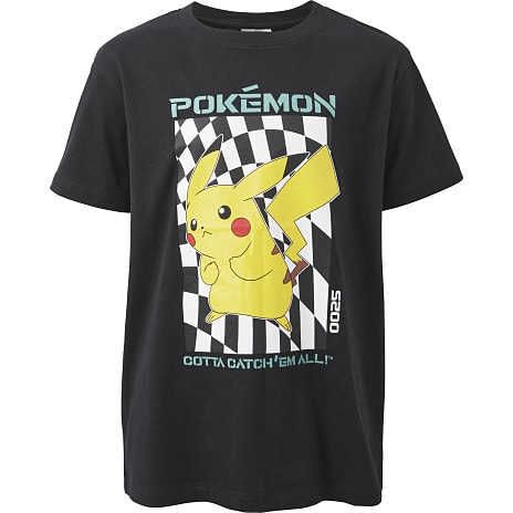 Pokémon T-shirt Str. 122/128 Sort