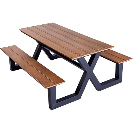 Hortus Bord-/bænkesæt X-model Teak Nonwood