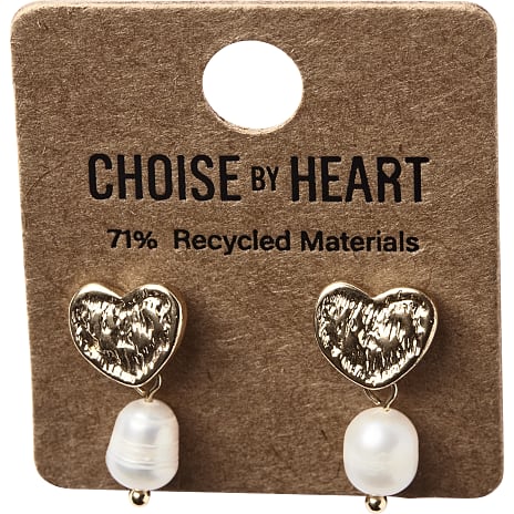 Choise by Heart Dame Ørering Hjerte Guldfarvet