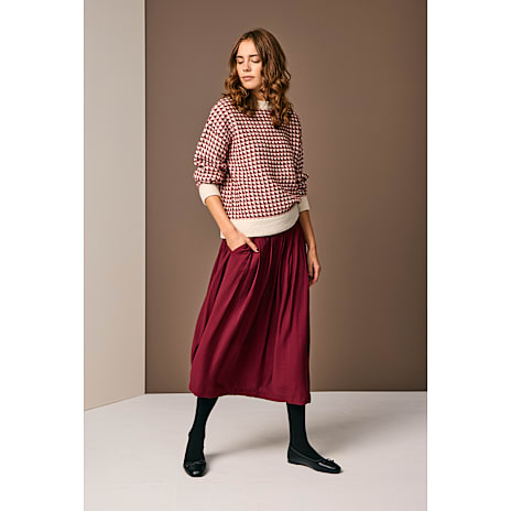 VRS Dame Nederdel Str. 2XL Bordeaux