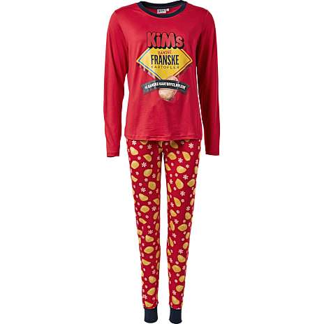 VRS Dame Pyjamas Str. XS Rød