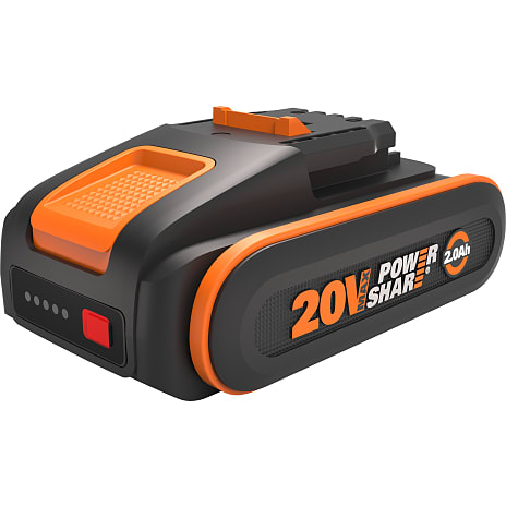 Worx batteri 20 V 2.0 Ah med indikator 1 stk.