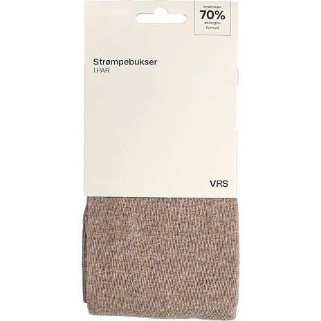 VRS Dame Bomuldsstrømpebukser Beige str. S/M