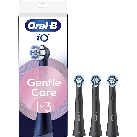 Oral-B iO Gentle Care tandbørstehoveder 3-pak - sort 1 stk.